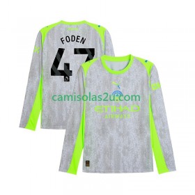 Camisolas de futebol Manchester City Phil Foden 47 Equipamento 3ª 2025/26 Manga Comprida